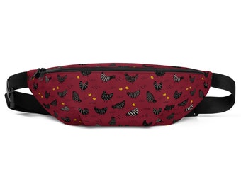 Fowl play Fanny Pack bum bag - Fat Cat Productions - chicken bag - crazy chicken lady gift - chicken owner - chicken lover - rooster