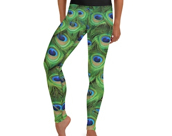 Peacock Leggings - Etsy