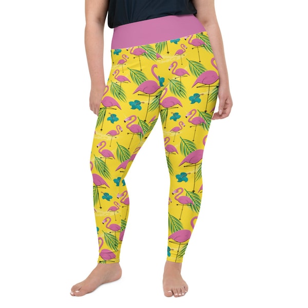 Tropical Flamingo Print Women's Joggers