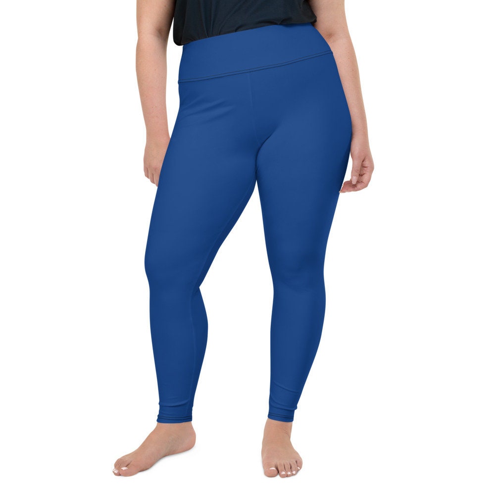 Solid Performance Single Color Plus Size Leggings Fat Cat