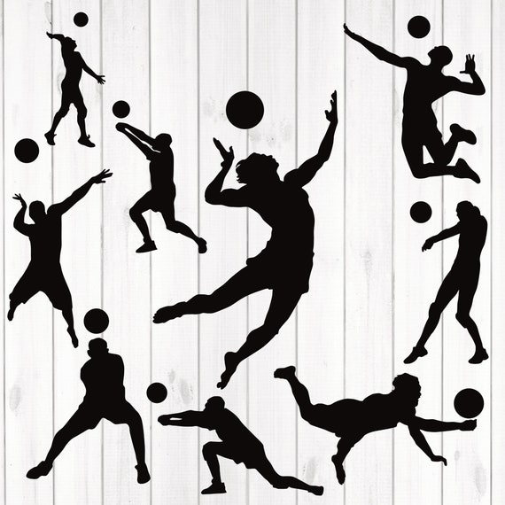 Download Volleyball Player Svg Volleyball Silhouette Volleball Svg Etsy