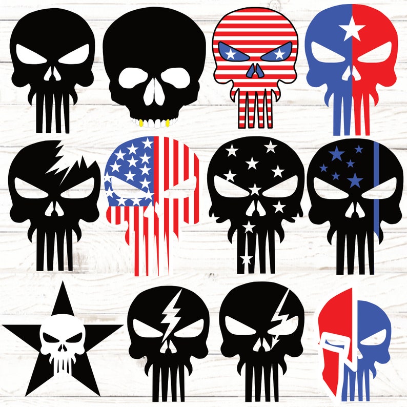 Free Free American Flag Punisher Svg 570 SVG PNG EPS DXF File