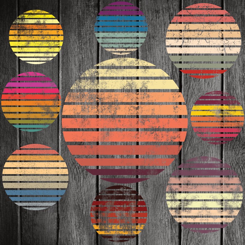 Download Vintage Sun Vector Png Vintage Look Vintage Circle Distressed Look Grunge Sun Retro Vintage Sunset Retro Sun For Design Prints Art Collectibles Vadel Com