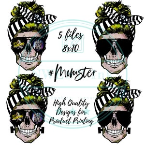 Halloween clipart bundle, momster skull png, digital download, sublimation designs download, instant download, msg 4 custom designs