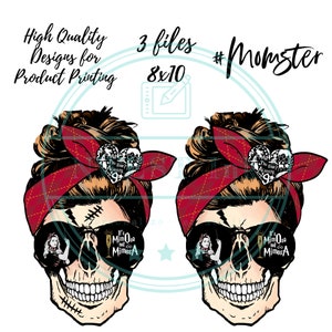 Halloween clipart bundle, momster skull png, digital download, sublimation designs download, instant download, msg 4 custom designs