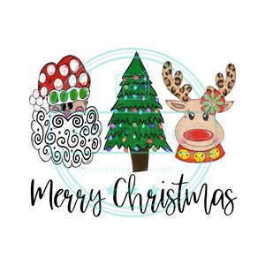 Santa face png files for tshirt sublimation, merry christmas, reindeer, tree, santa claus, clipart, designs downloads