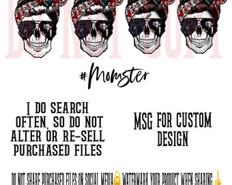 Halloween clipart bundle, momster skull png, digital download, sublimation designs download, instant download, msg 4 custom designs