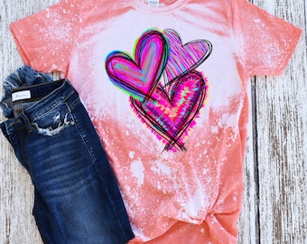 Valentine clipart png, tie-dye, love heart clipart, sublimation designs downloads, watercolor heart clipart