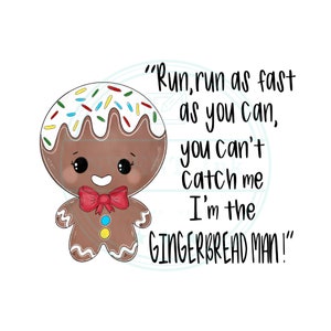 Gingerbread clipart png, sublimations designs downloads, cute winter watercolor
