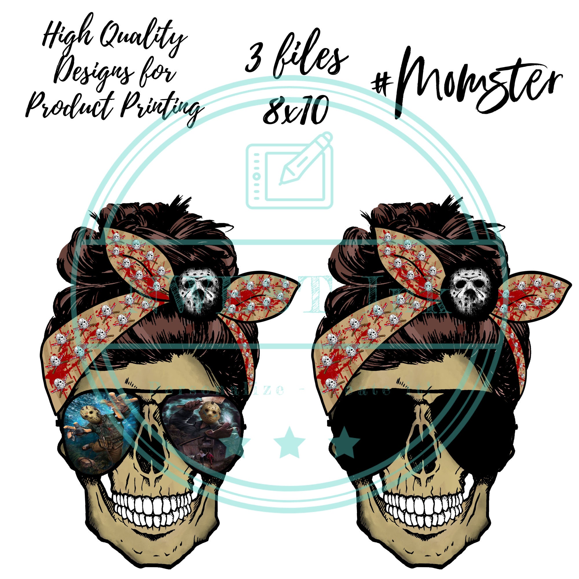 Download Halloween Clipart Bundle Momster Skull Png Digital Download Etsy