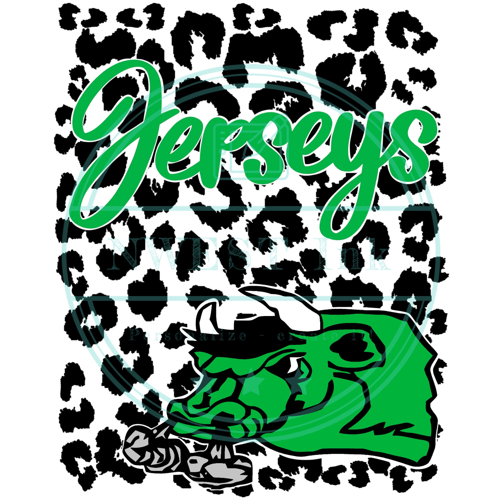 Jersey Bulls Football Png Falfurrias Texas Clipart Digital Etsy UK