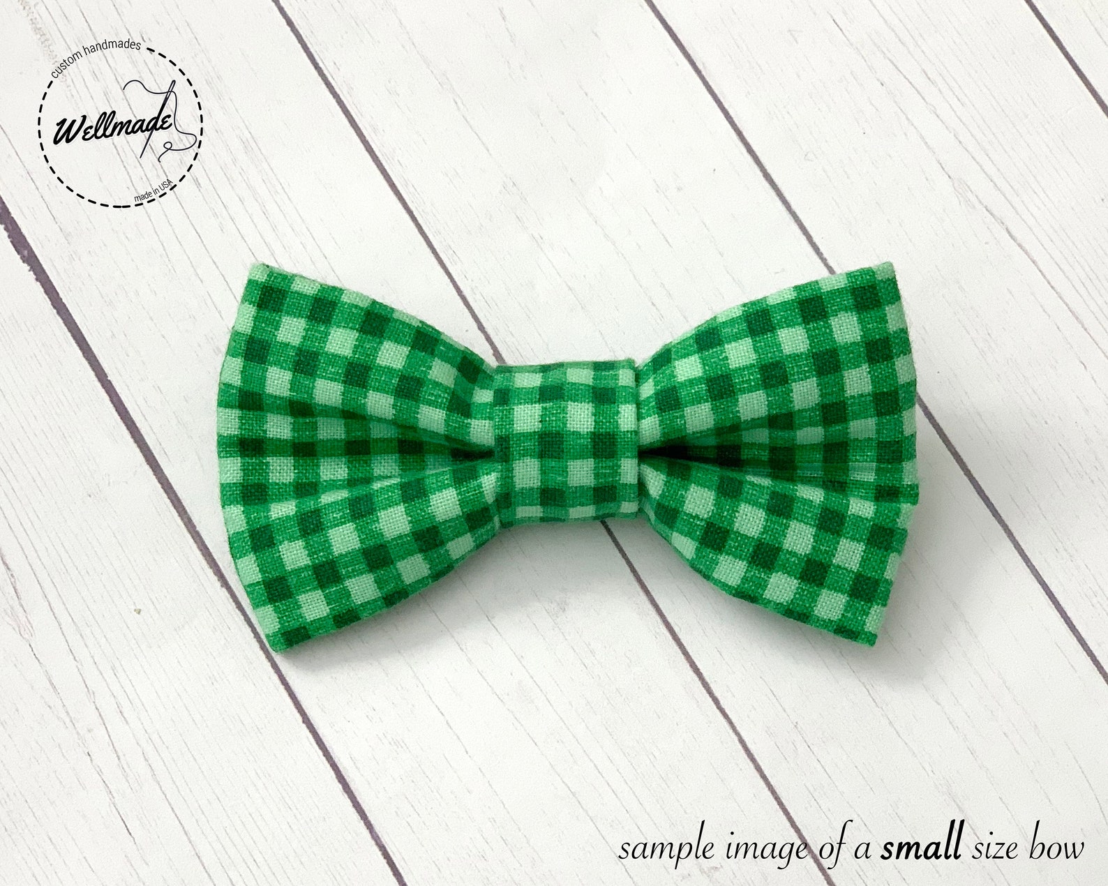 Green Checker Clipon Bow Ties I Green Pretied Bow Tie I Kids Etsy
