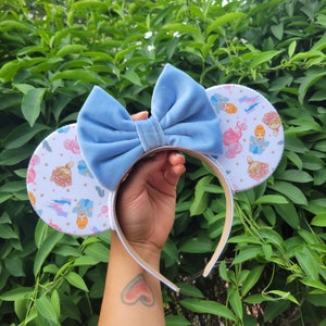 Midnight Princess Mouse Ears, different bow options,