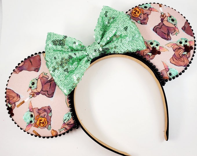 Baby Yoda Disney Ears Etsy