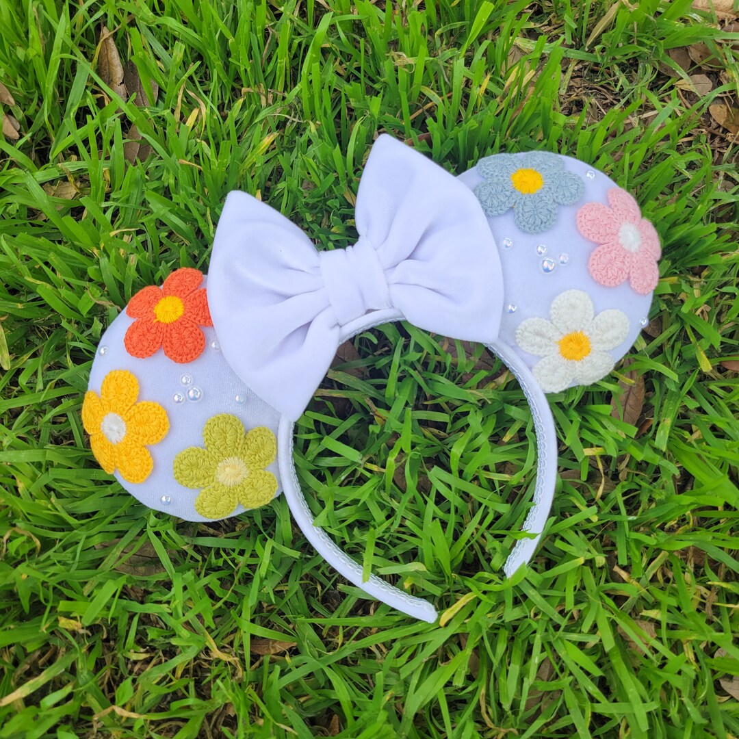 Spring Ears Floral Mouse Ears, Spring Ears, Mouse Headband, More Colors Available ...