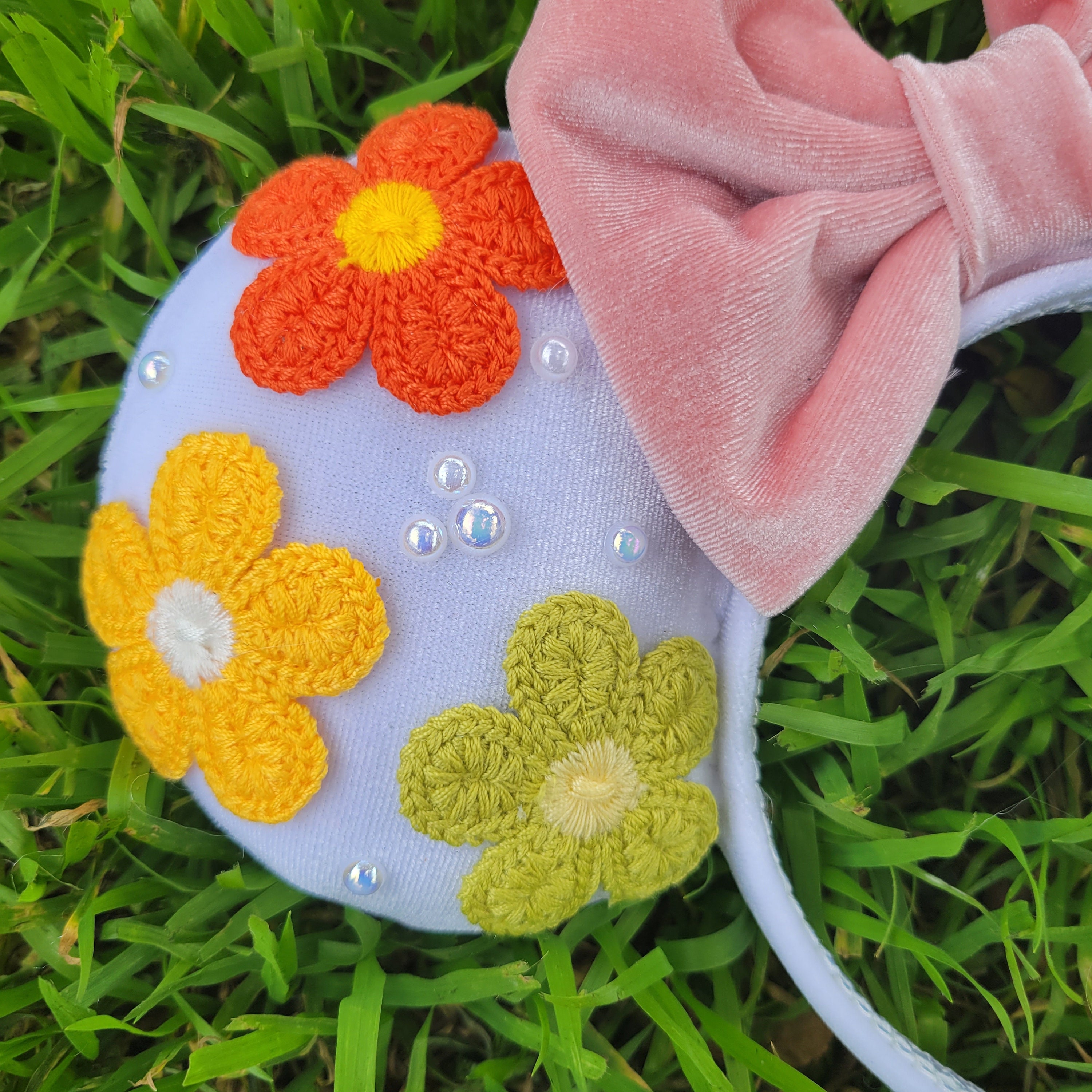 Spring Ears Floral Mouse Ears, Spring Ears, Mouse Headband, More Colors Available ...