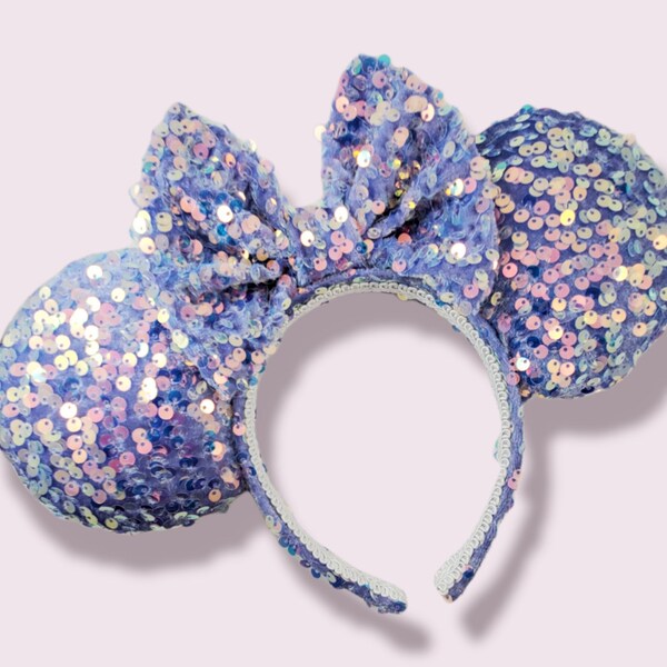 Lavender iridescent Minnie Ears,