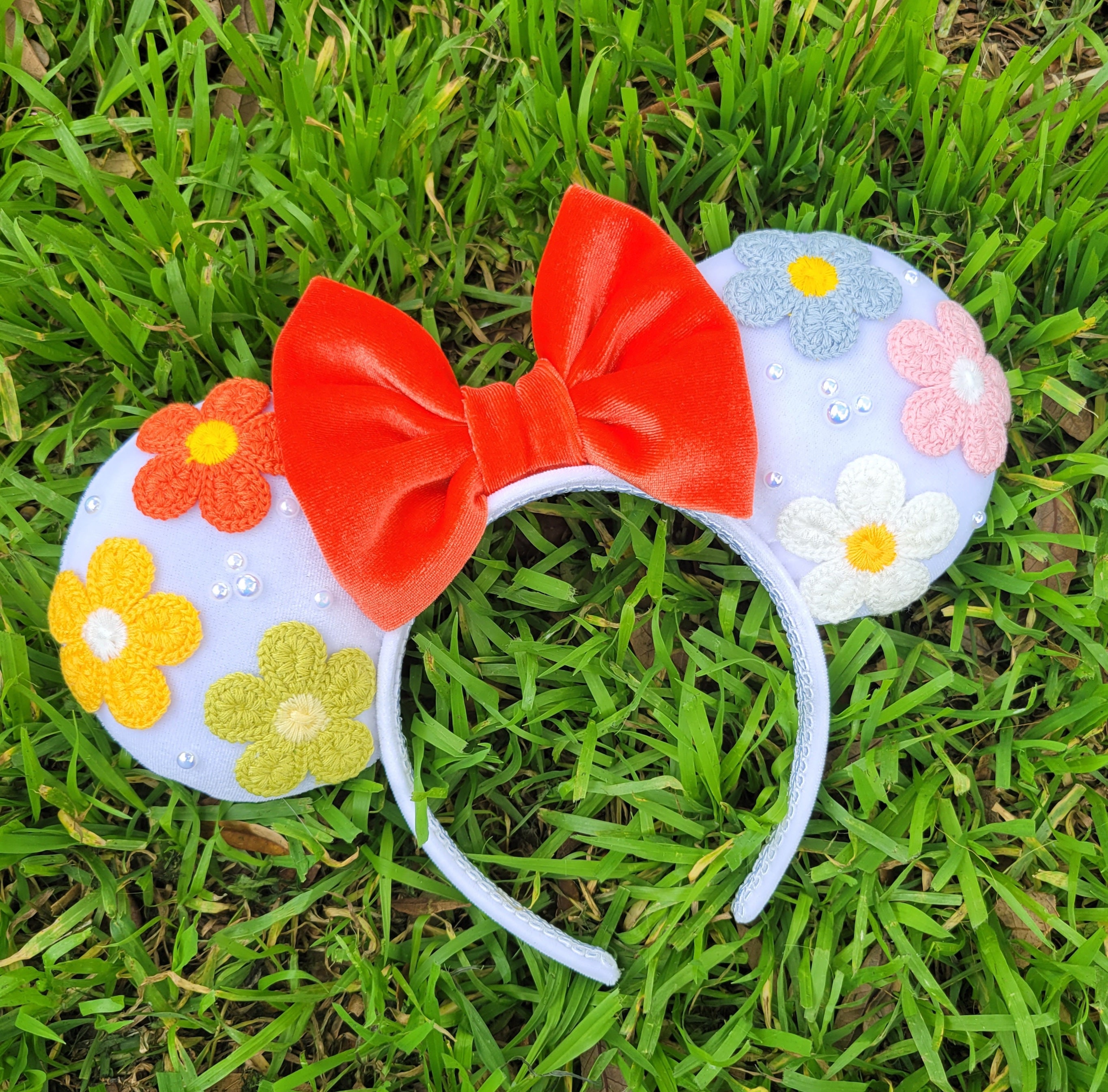 Spring Ears Floral Mouse Ears, Spring Ears, Mouse Headband, More Colors Available ...