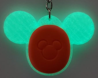 FLEXIBLE Puck Holder Keychain for Disney Magic Band 2.0