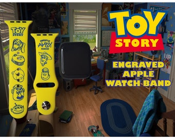 Toy Story Engraved Apple Watch Band | Personalized Silicone, All Series