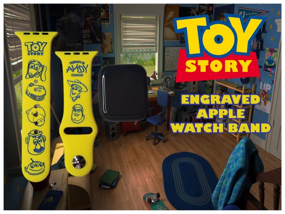 Toy Story Engraved Apple Watch Band | Personalized Silicone, All Series
