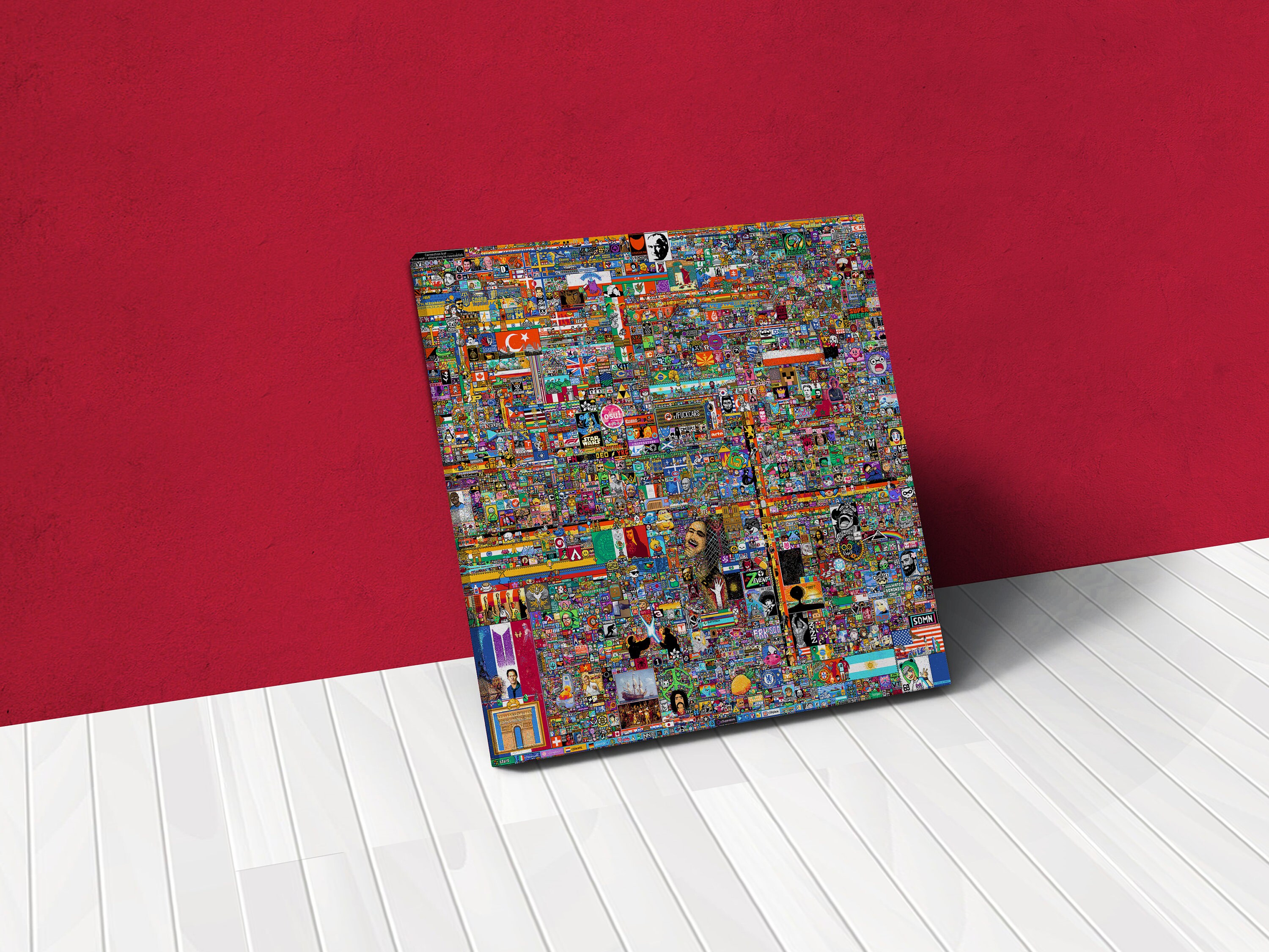 Reddit R/place 2022 Canvas 24x24 16x16 - Etsy
