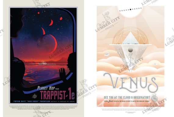 NASA Posters: Space Tourism Exoplanet Poster Series Space Travel