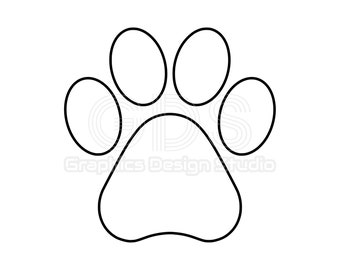Download Paw Outline Svg Etsy