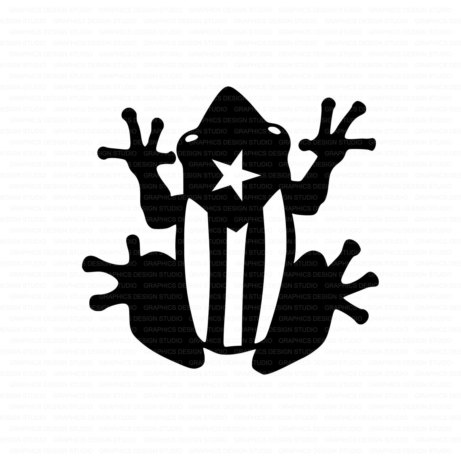 Puerto Rico Frog Puerto Rico Flag Coqui Silhouette SVG Etsy