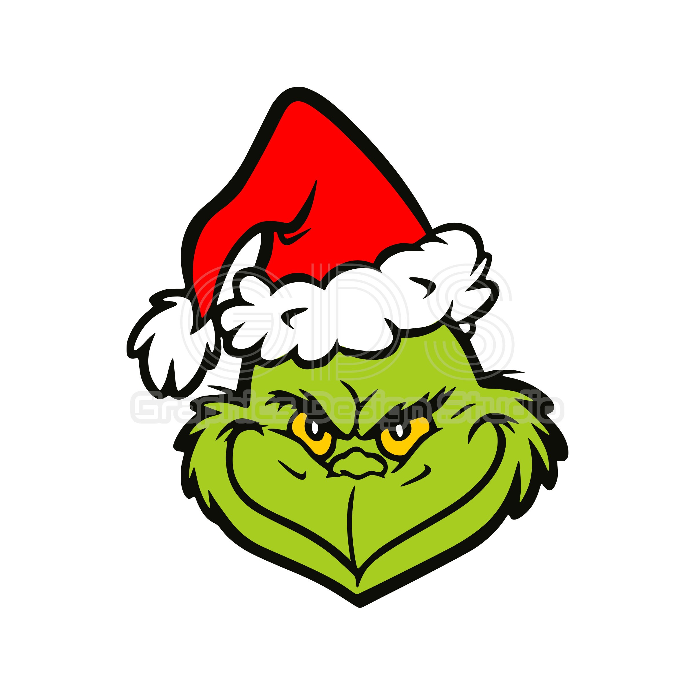 Grinch Santa Svg Grinch Face Svg Grinch 