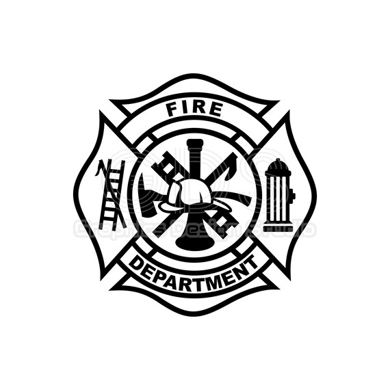 Fire Department Logo Svg Fireman SVG Jpg Cricut Svg Pdf Firefighter Svg Instant Download Vector Rescue Svg