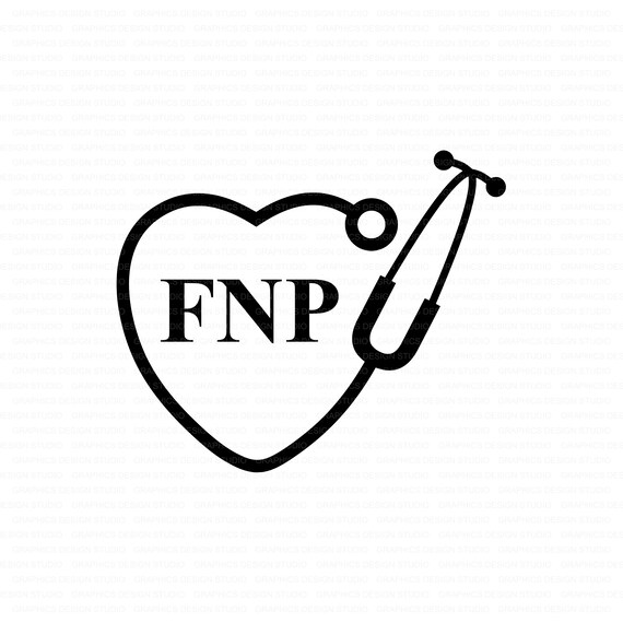 Family Nurse Practitioner SVG Heart Stethoscope SVG Sticker Etsy