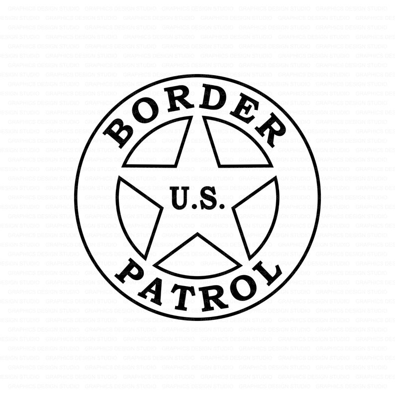 USBP Border Patrol Badge Svg Border Patrol Vector Clip Art Etsy