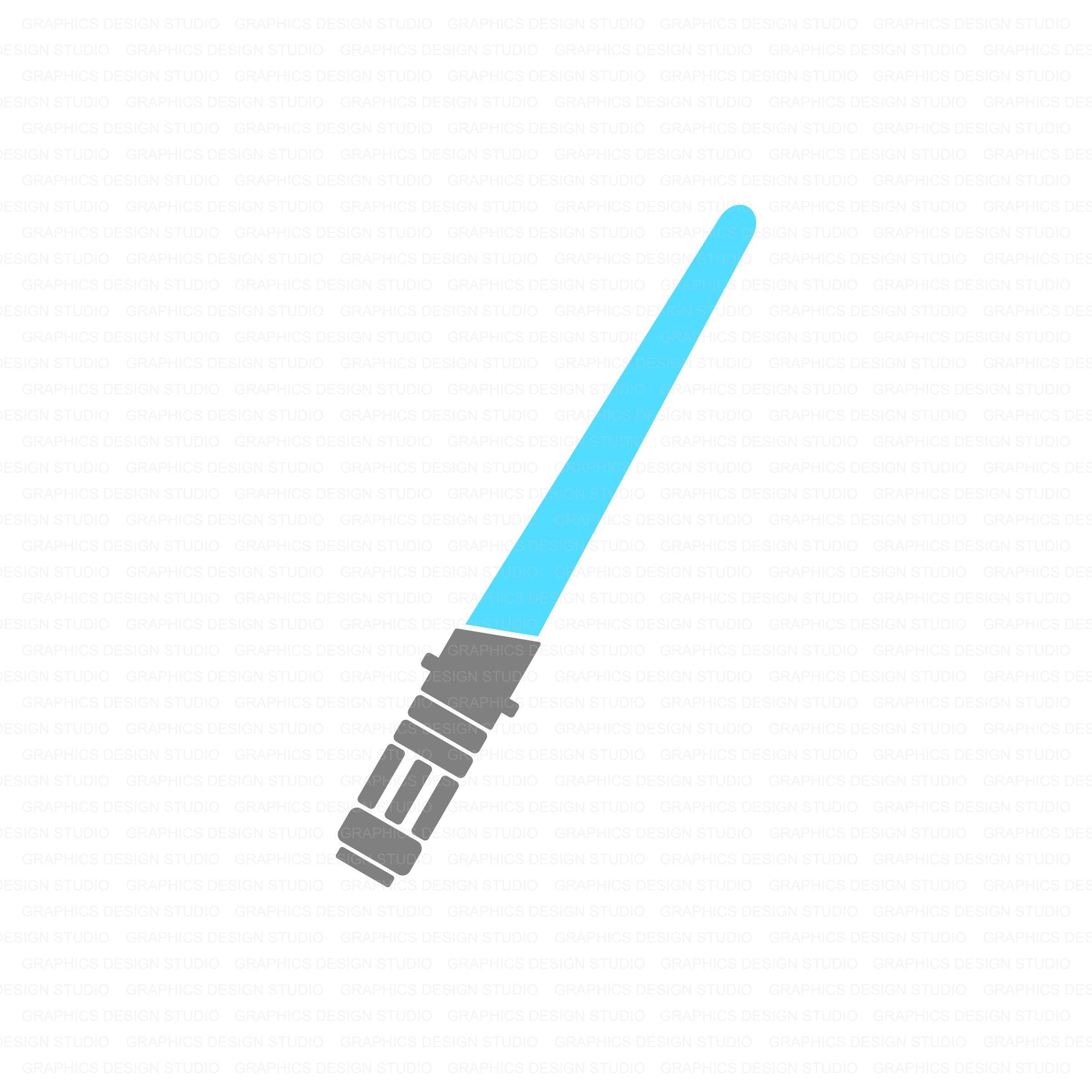 Lightsaber Svg Jedi Svg May the Force Be With You Obiwan Etsy