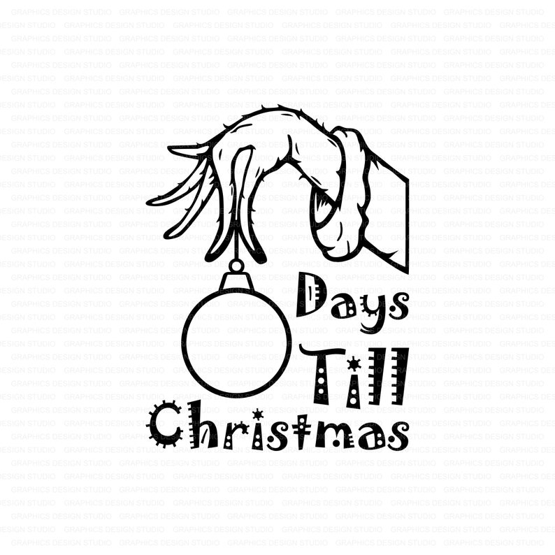 Days Till Christmas Svg Grinch Svg Christmas 2020 Svg Stink  Etsy