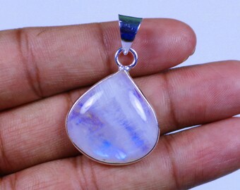 Size 28x41mm Pendant N-5099 Exclusive ! 55 Carat Natural Rosarita Gemstone 925 Solid Sterling Silver Bezel Necklace Pendant Jewelry