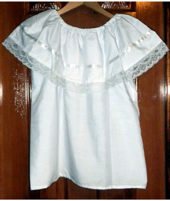 Girls Full Super Wide Skirt /& Top Set Dress W//Ribbons For Folklorico Dances NWOT