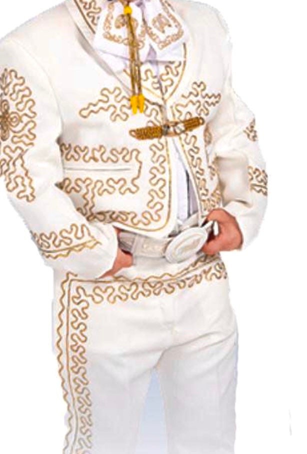 Beige Gold Men's Mariachi Charro Suit Set Mexico Etsy UK