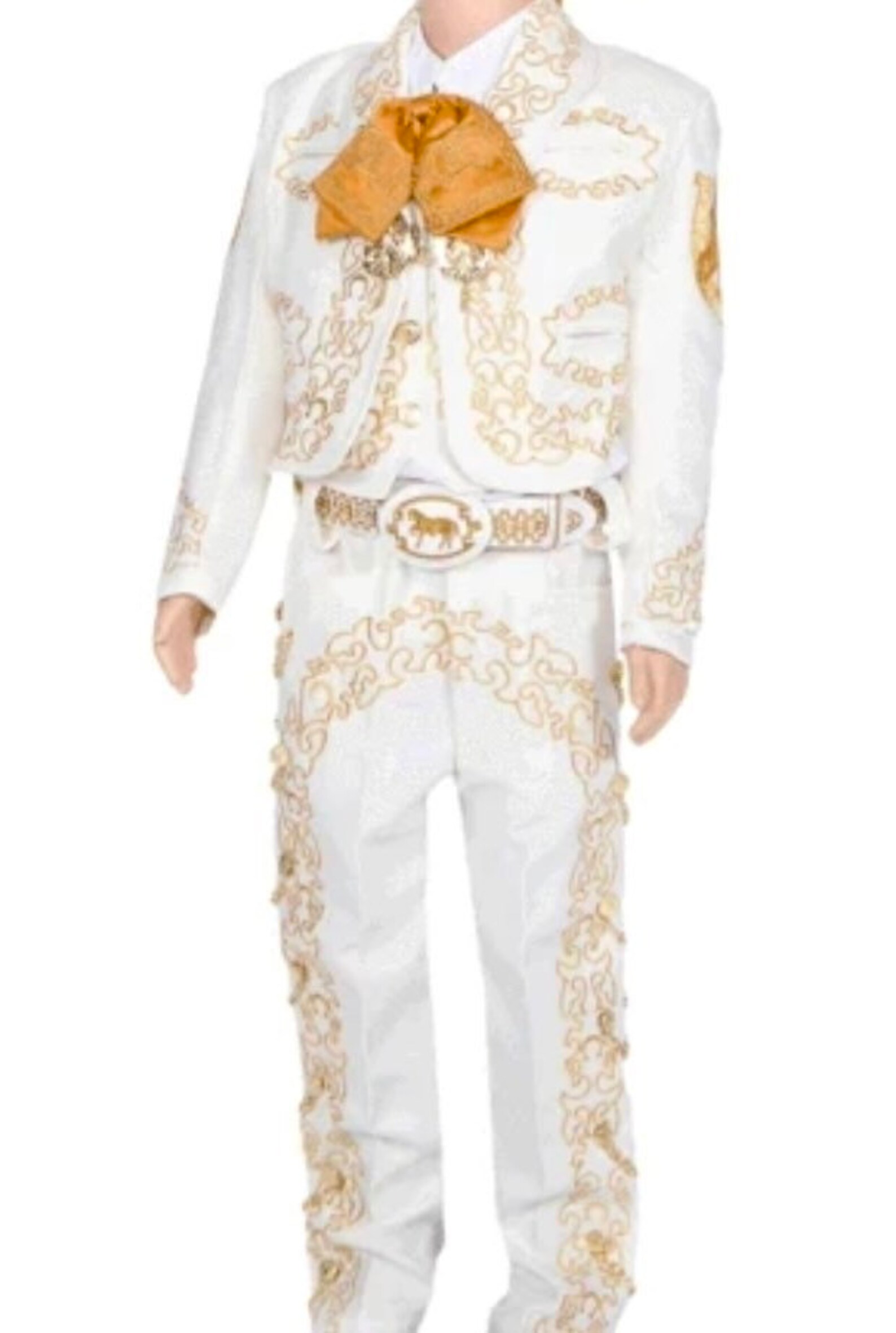 Beige Gold Men's Mariachi Charro Suit Set Mexico Etsy