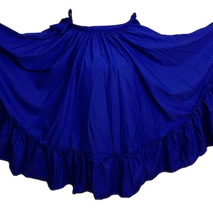 Womens Full Super Wide Skirt One Size Waist For Folkloric Dances New Handmade zdjęcie 8