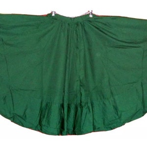 Womens Full Super Wide Skirt One Size Waist For Folkloric Dances New Handmade imagem 4