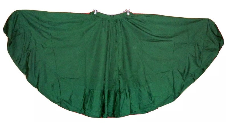 Womens Full Super Wide Skirt One Size Waist For Folkloric Dances New Handmade imagem 4