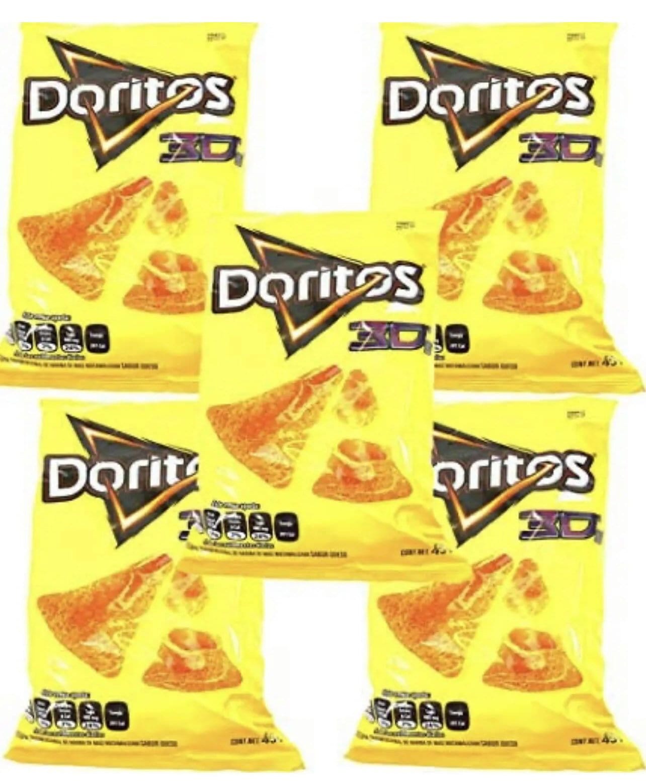 Sabritas Doritos 3D 45g Box With 5 Bags Car Shaped Papas Snack Etsy