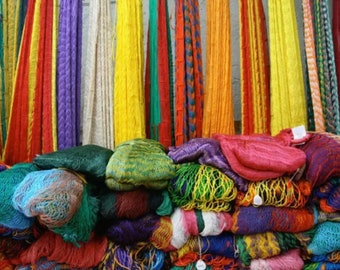 12 Ft Hammock Hamaca Multi-Colored Mexico Handmade Threaded Patio Camping New