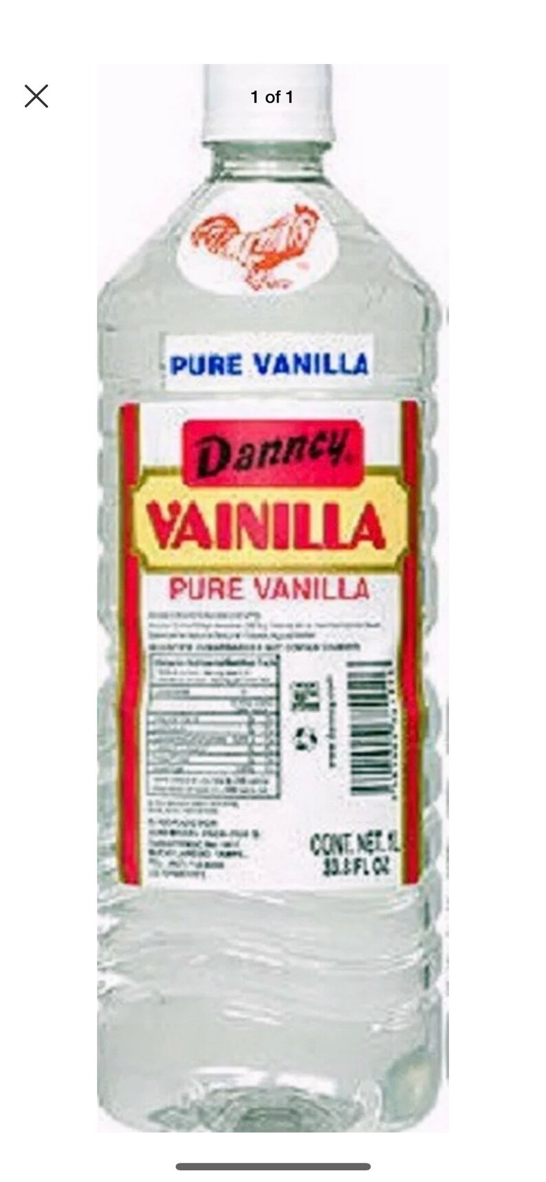 Danncy Pure Mexican Vanilla Extract 33oz Ea 1 Dark or 1 Clear Etsy