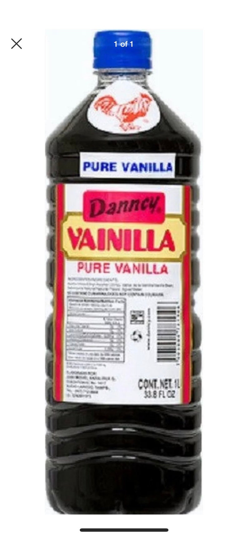 Danncy Pure Mexican Vanilla Extract 33oz Ea 1 Dark or 1 Clear Etsy