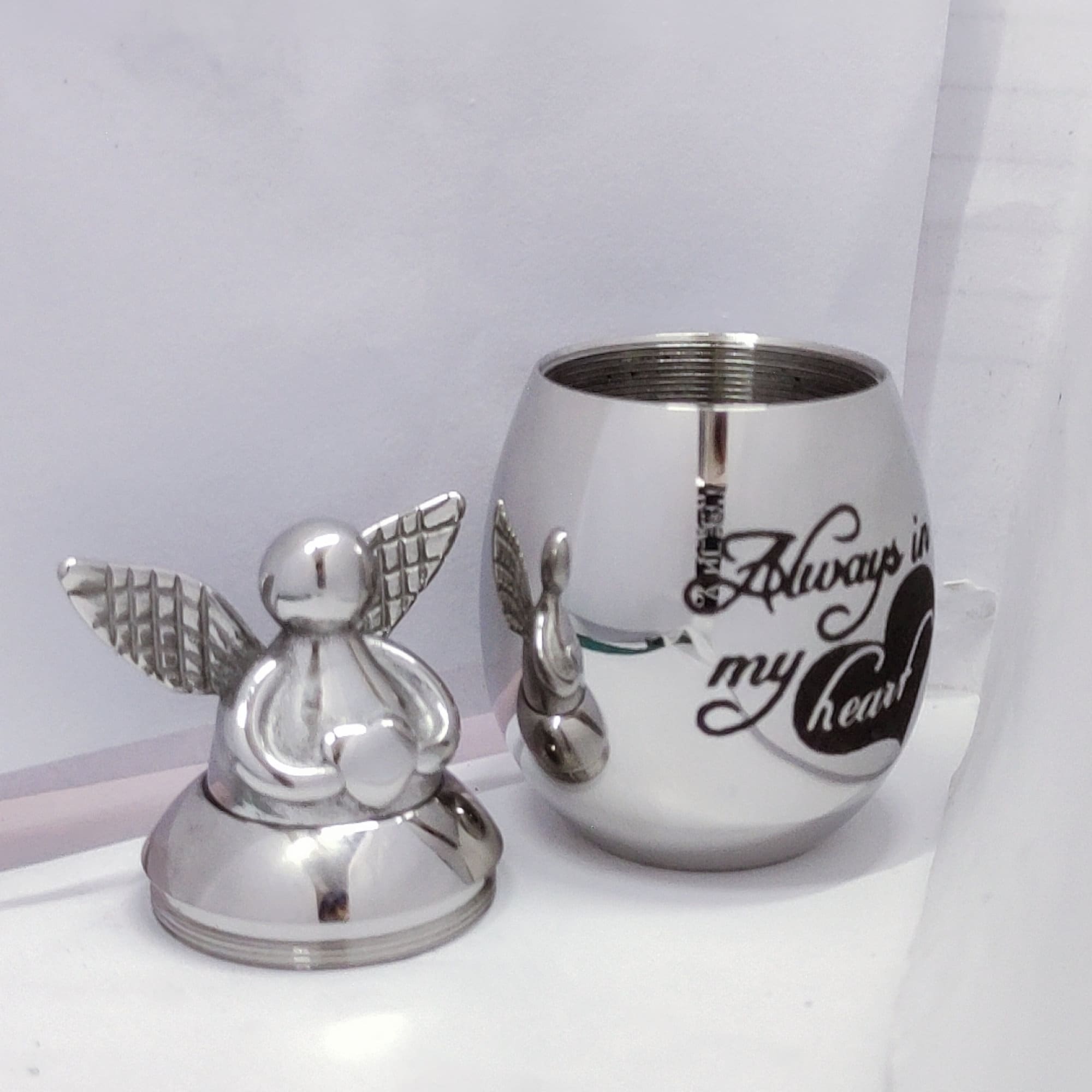 Small Guardian Angel Keepsake Memorial Ashes Holder Container Etsy