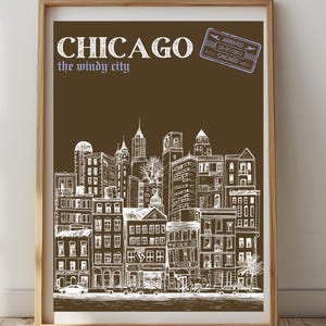 Chicago Digital Wall Art Print