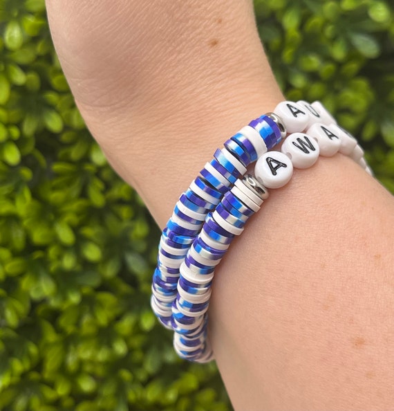 Autism Awareness Beaded Bracelet, Neurodivergent, Acceptance