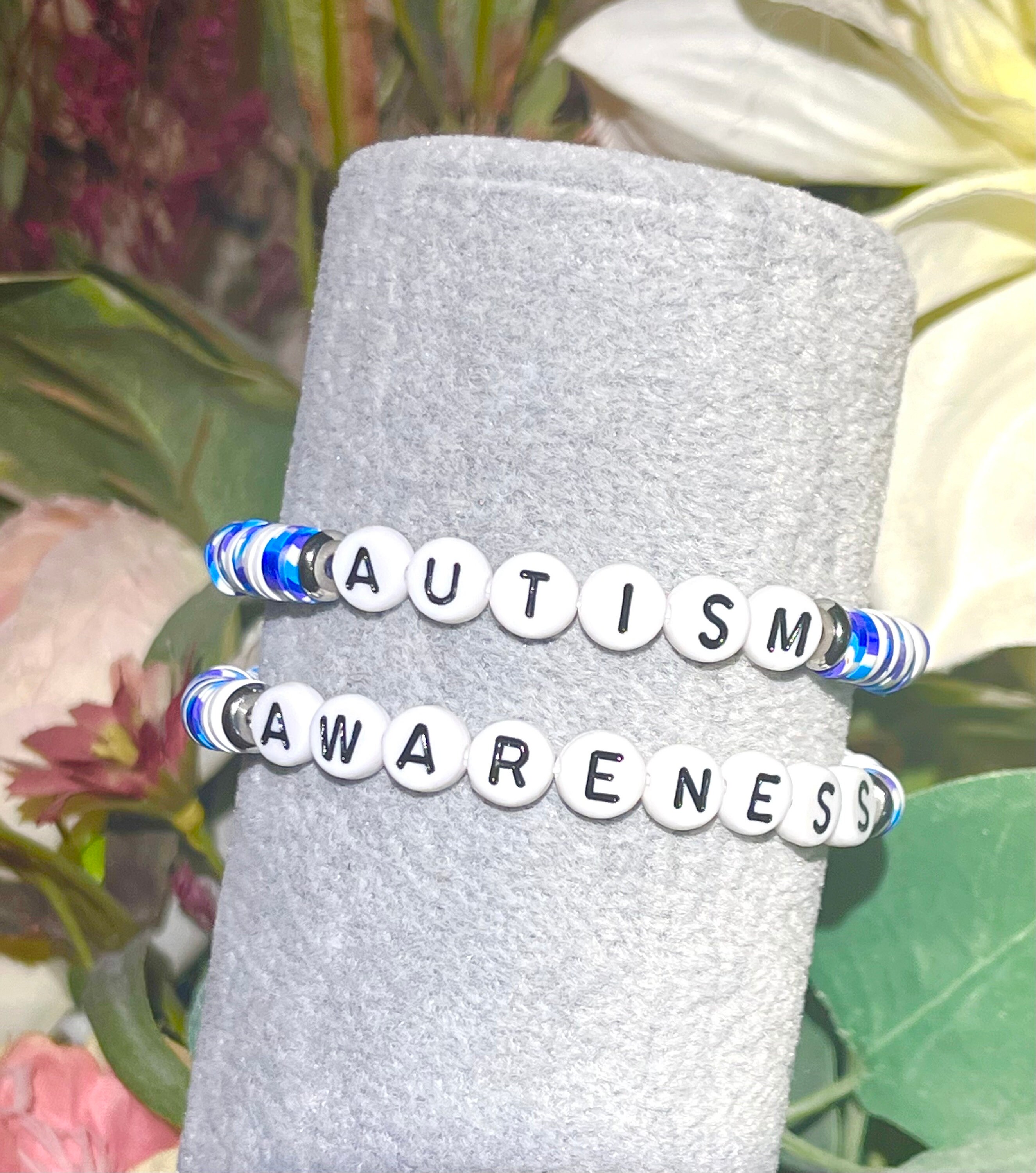 Autism Awareness Beaded Bracelet, Neurodivergent, Acceptance  display picture 1